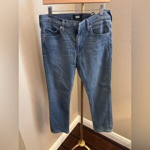PAIGE Men's Slim Straight Jeans - Medium Blue Wash